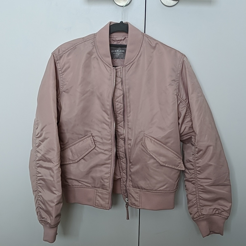 Everlane Women's Bomber Jacket - Pink
